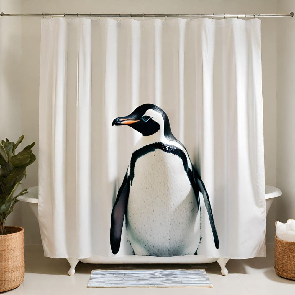 Penguin-shower-curtain