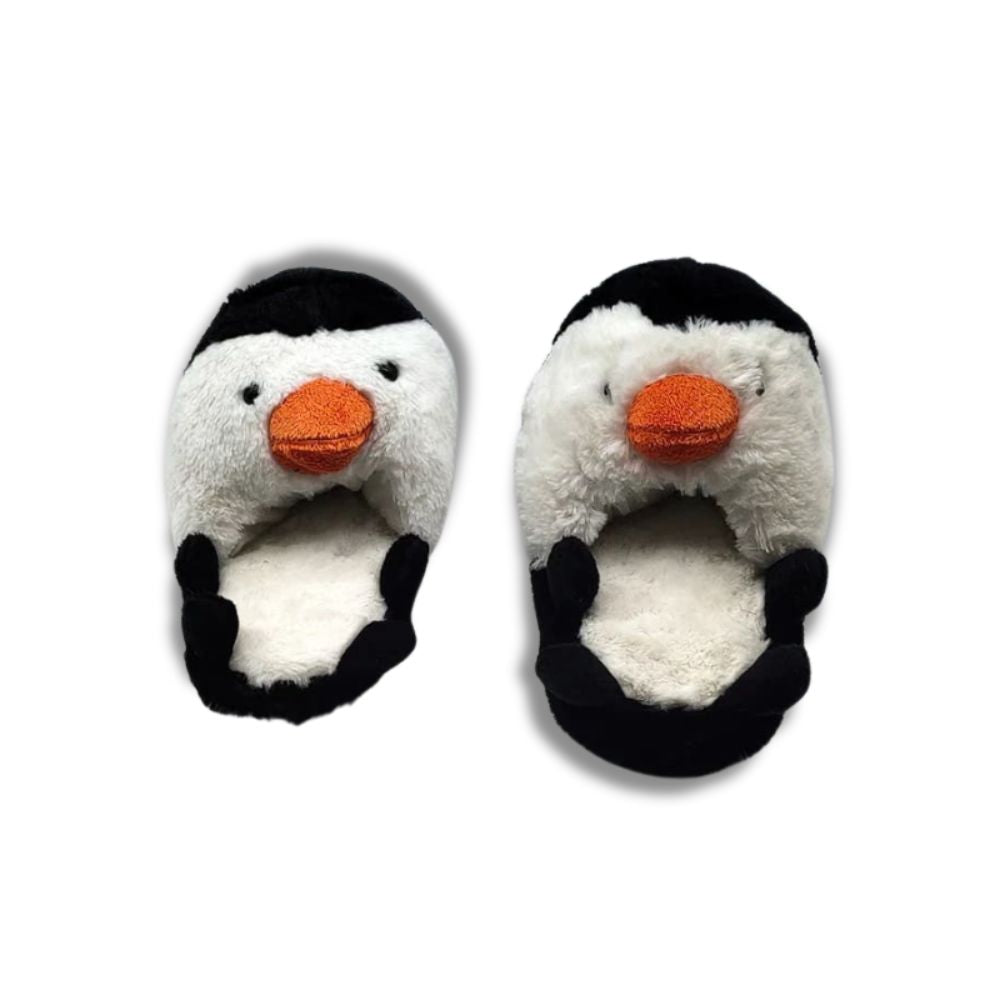 3D penguin slippers