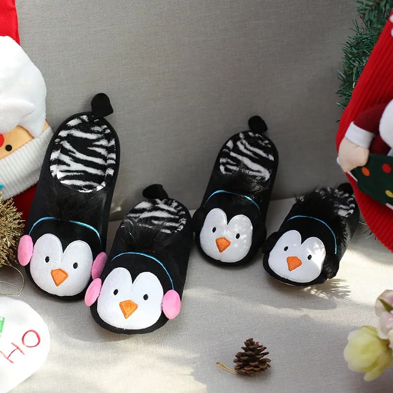 Animal penguin special fur slippers