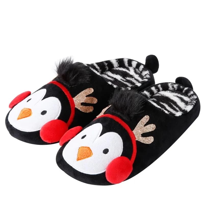 Animal penguin special fur slippers