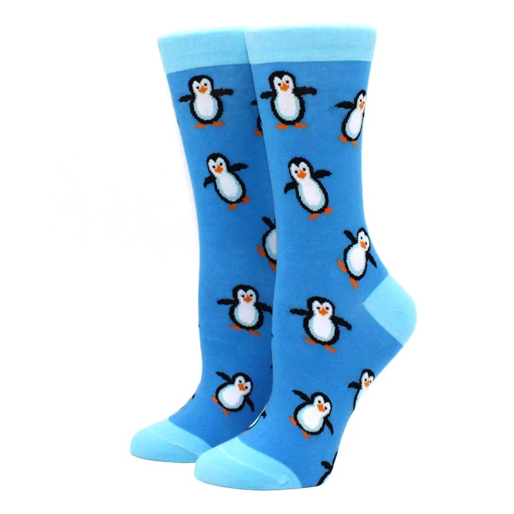 Art penguin socks
