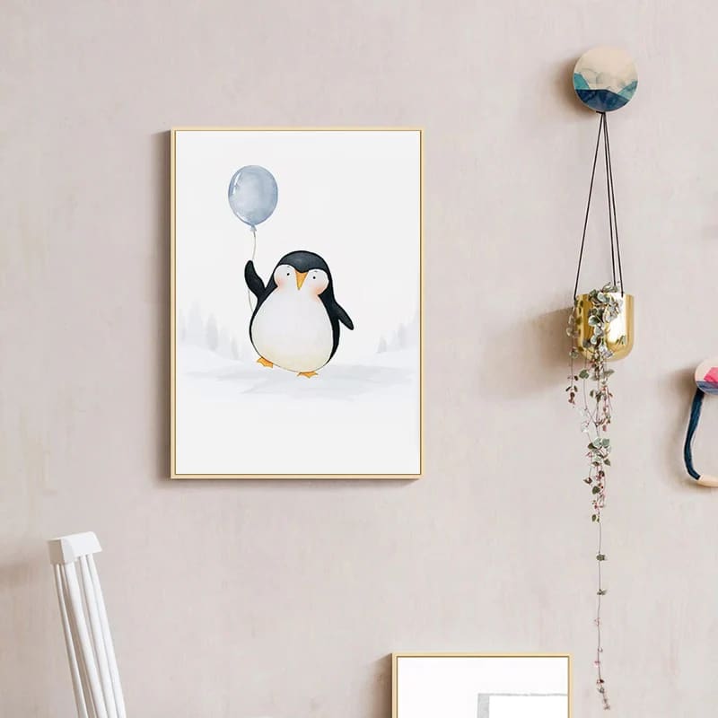 Baby penguin canvas