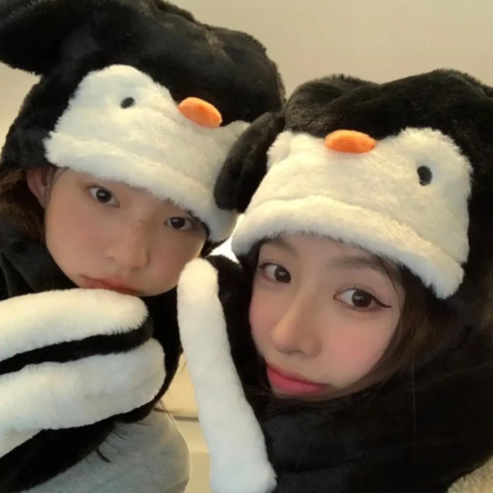 Baby penguin winter hat
