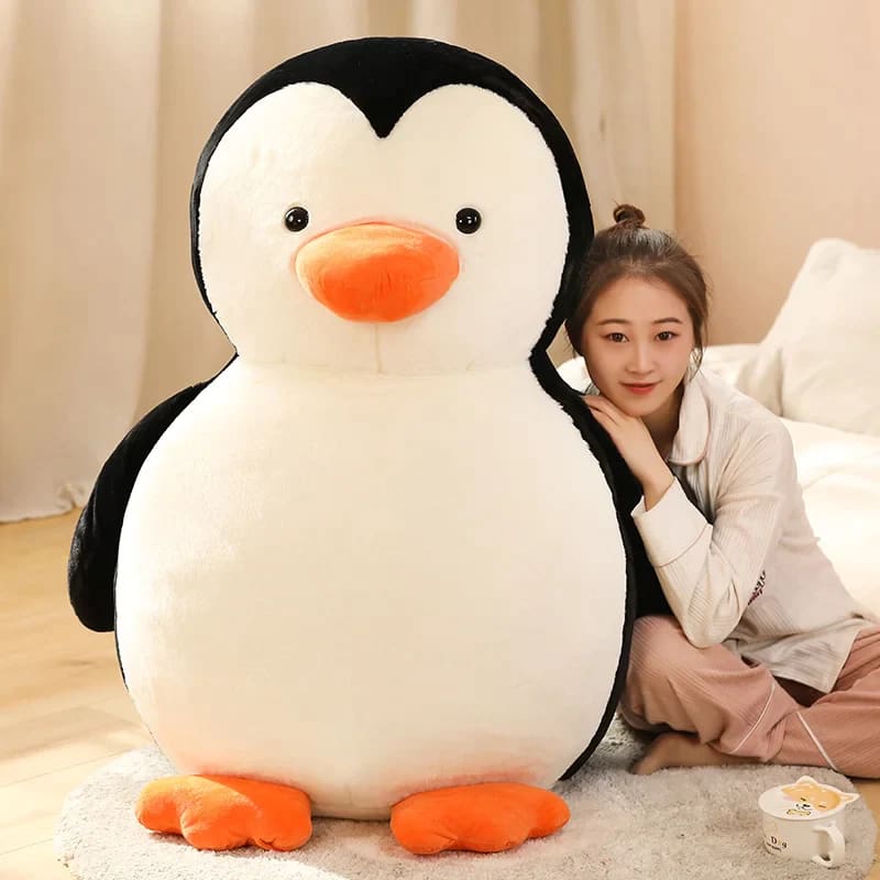 Big black penguin plush - 65cm