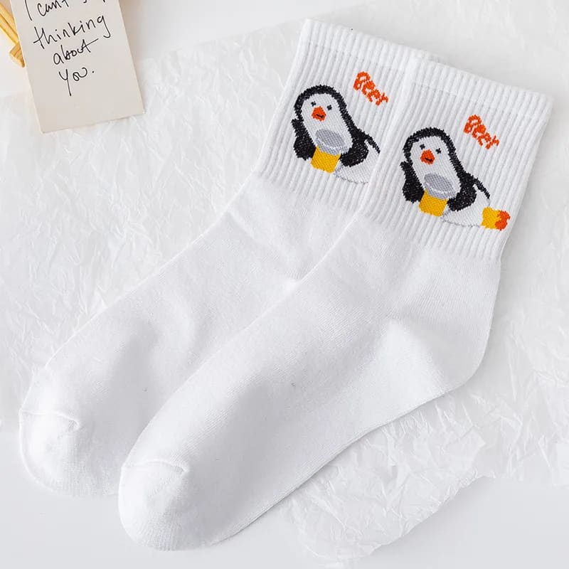 Cartoon penguin socks