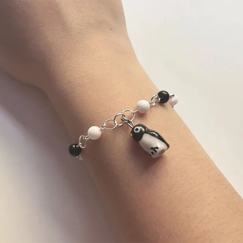 charm bracelet penguin - Silver