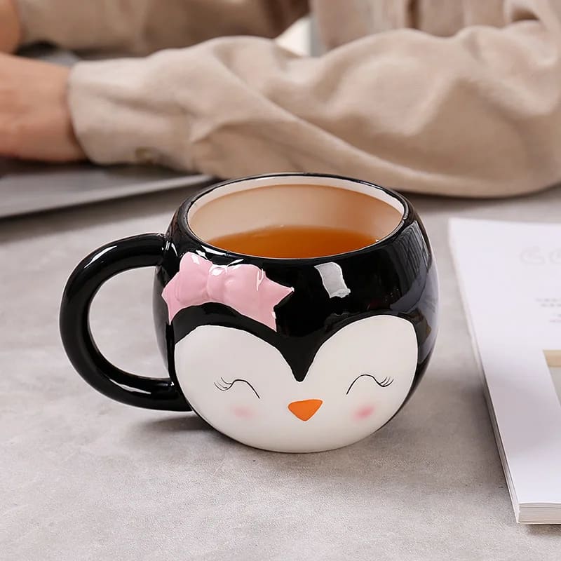 Cute penguin coffee mug