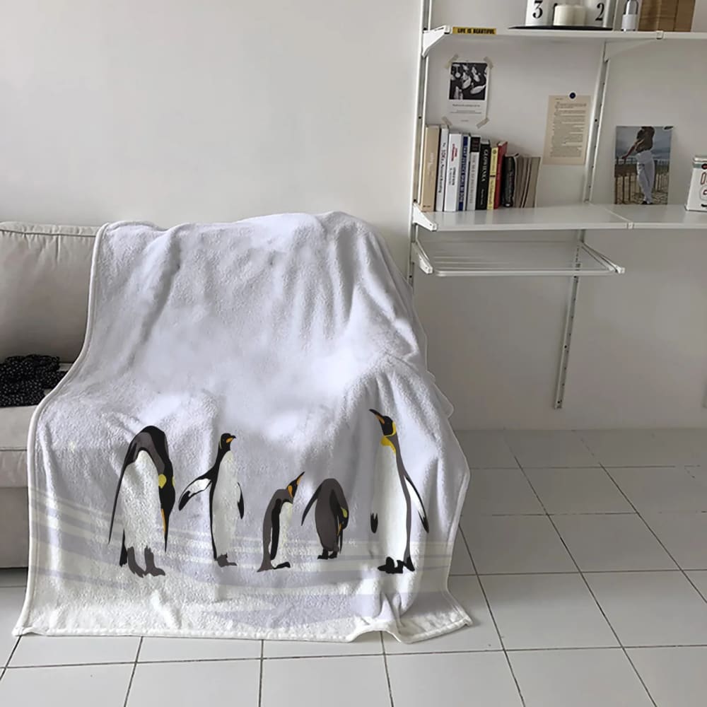 Family penguin blanket