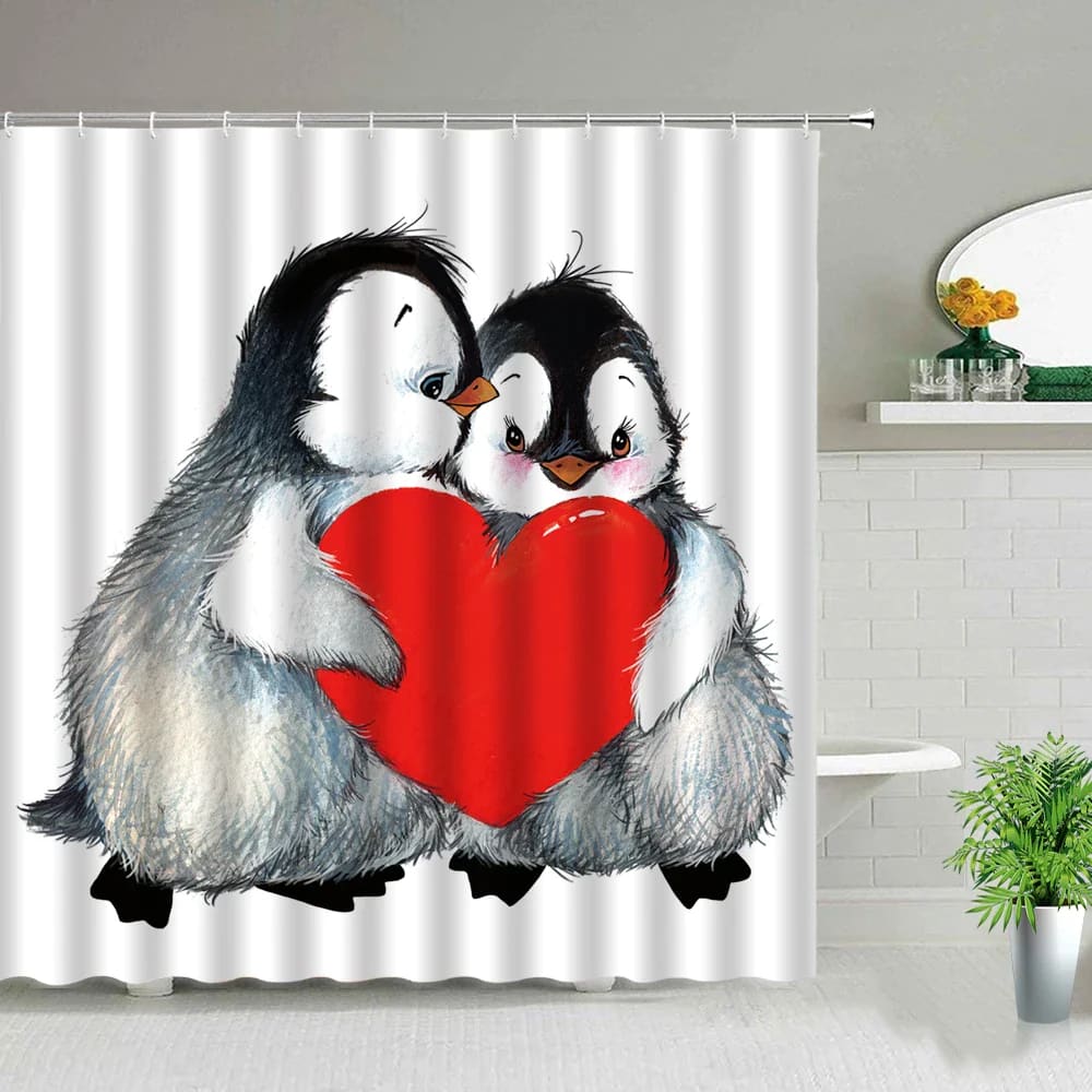 Fashion Penguin Shower curtain