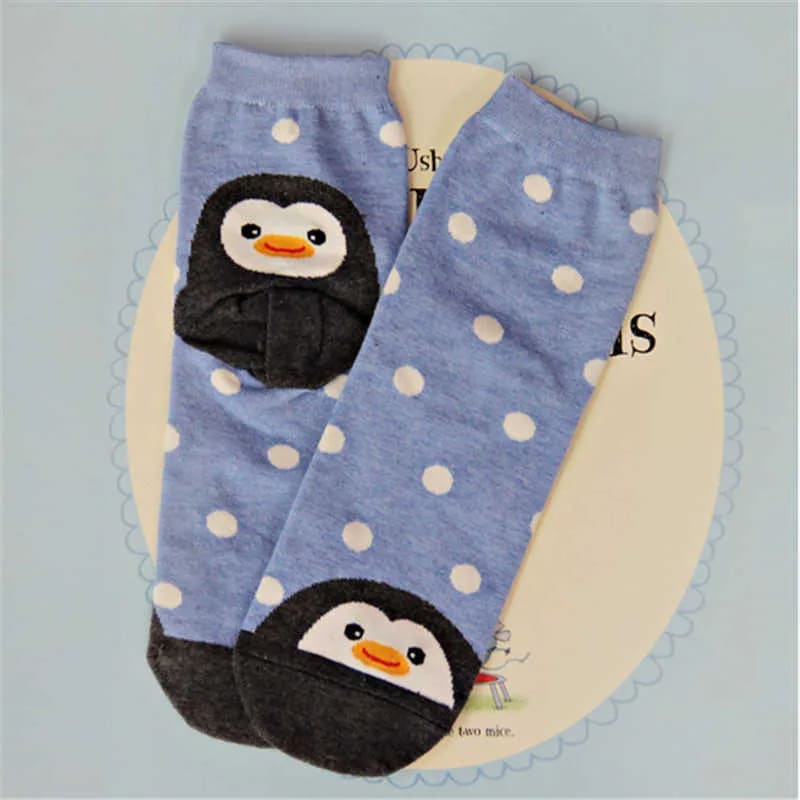Fat face penguin socks - sky blue