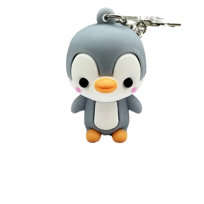 Felt penguin keychain