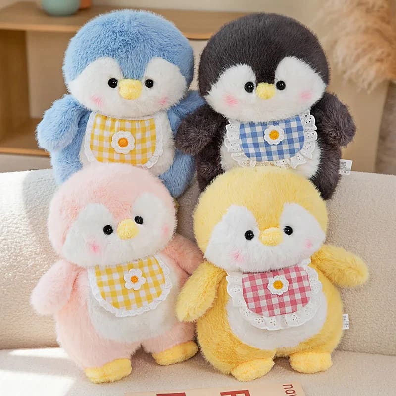 Fluffy penguin plush