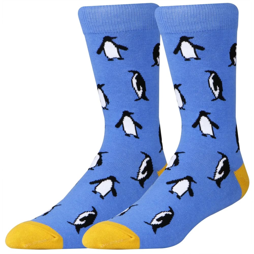 funny men penguin socks