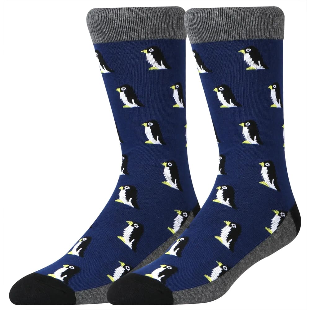funny men penguin socks