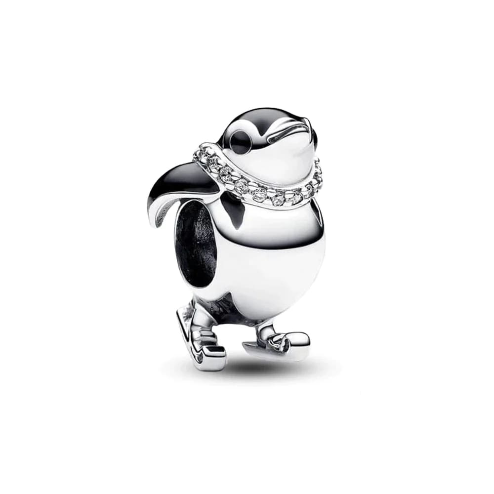 happy little penguin bracelet - Silver