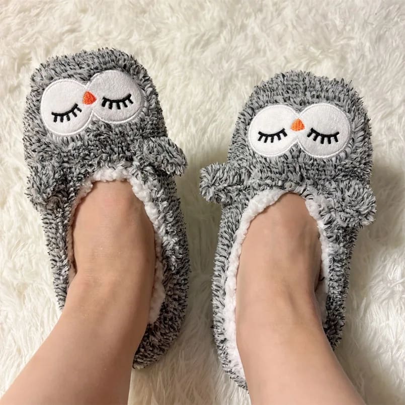 house penguin slippers - Gray / 35 - 38