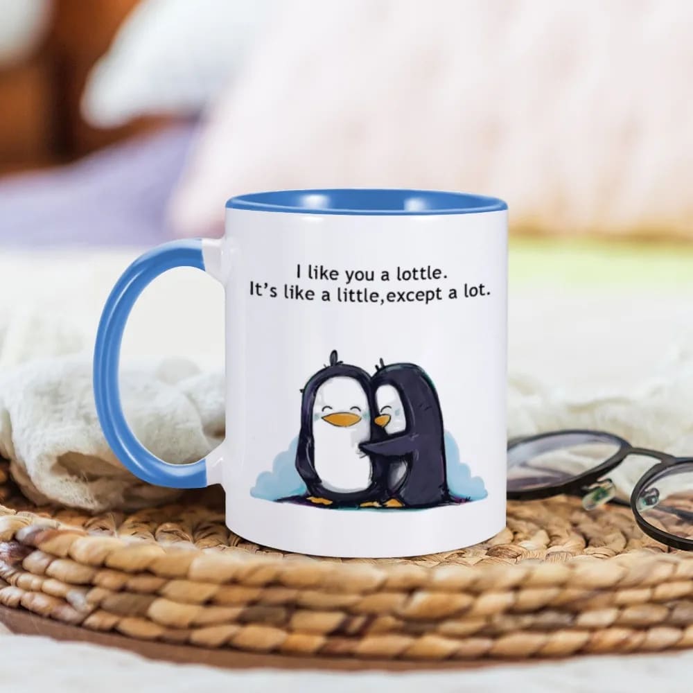 I love you a lottle penguin mug - mugs