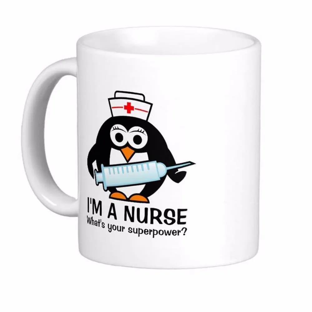 Nursing penguin mug - White / 11oz mugs