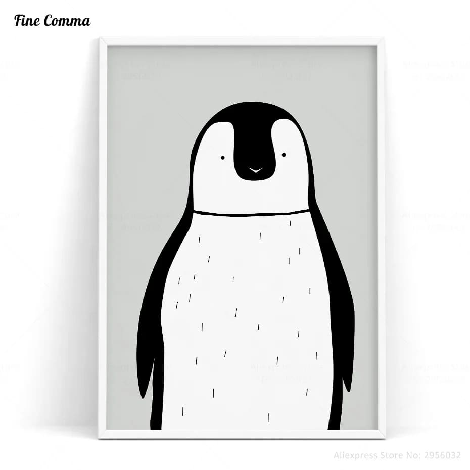 Original penguin canvas