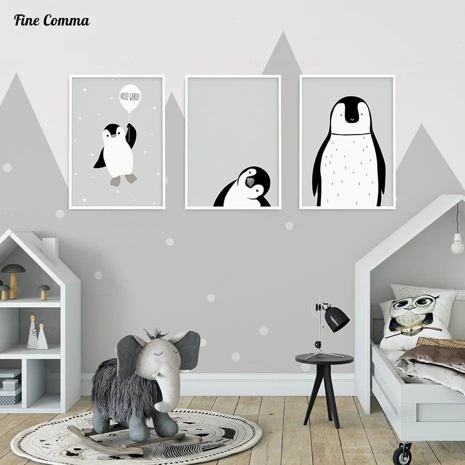 Original penguin canvas