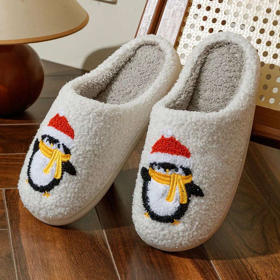 Penguin christmas slippers