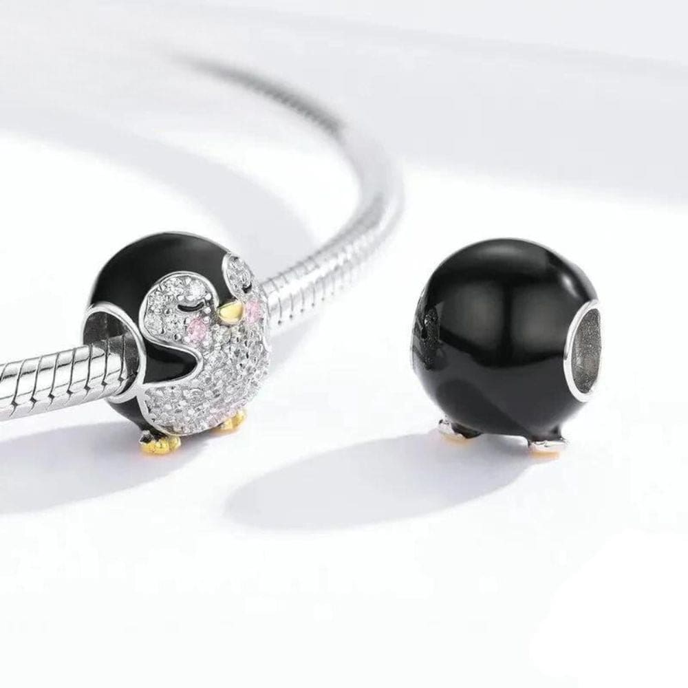 penguin diamond bracelet - Silver