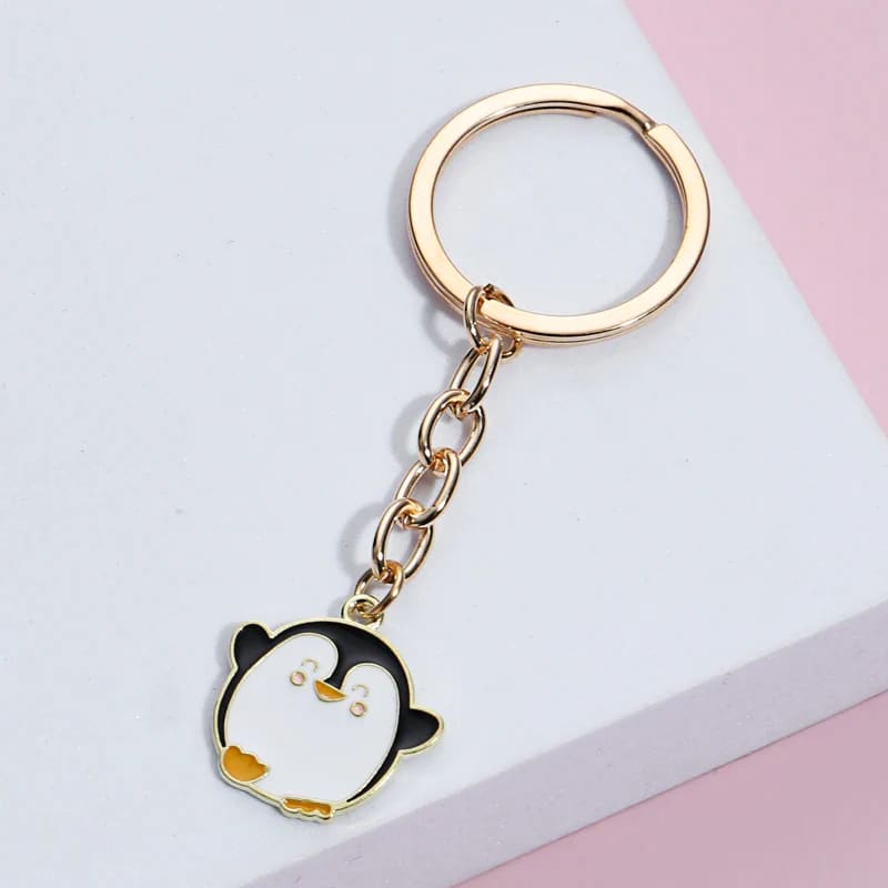 Penguin keychain cute
