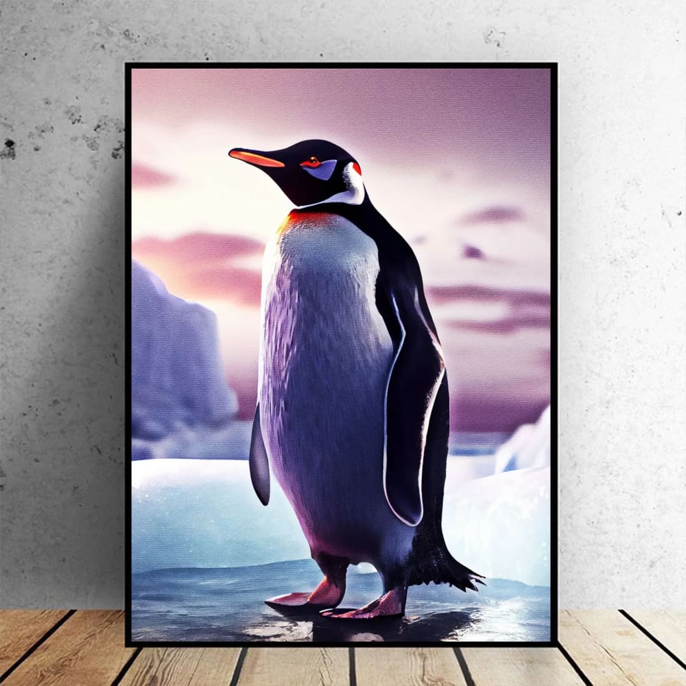 penguin paintings on canvas