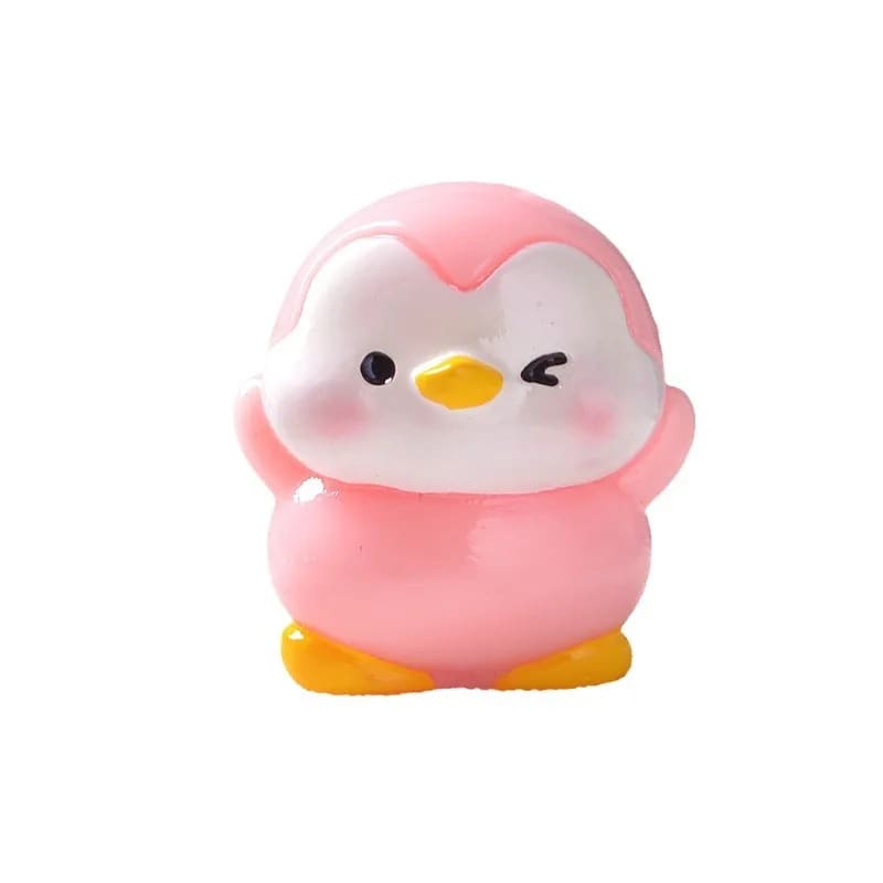 pink penguin figurine