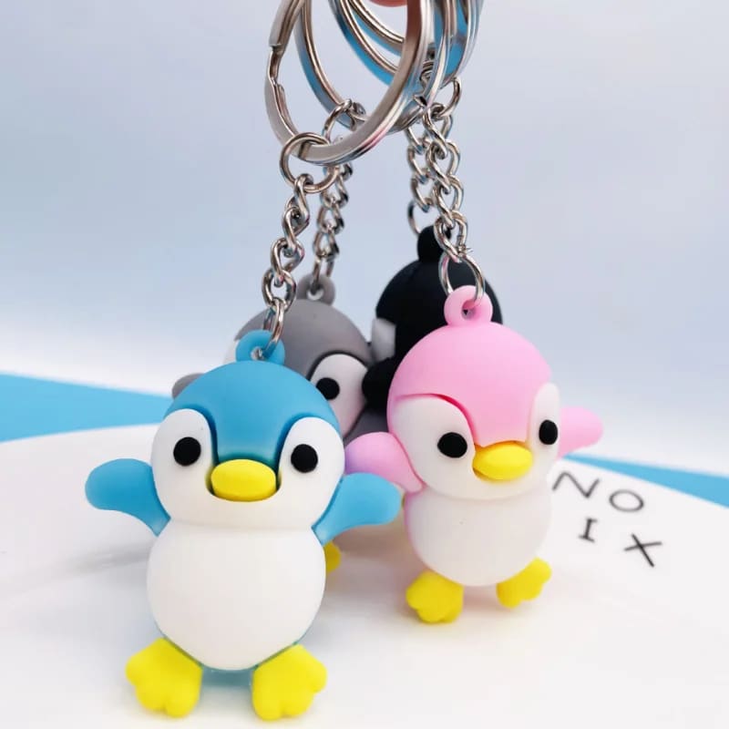 Pvc penguin Keychain