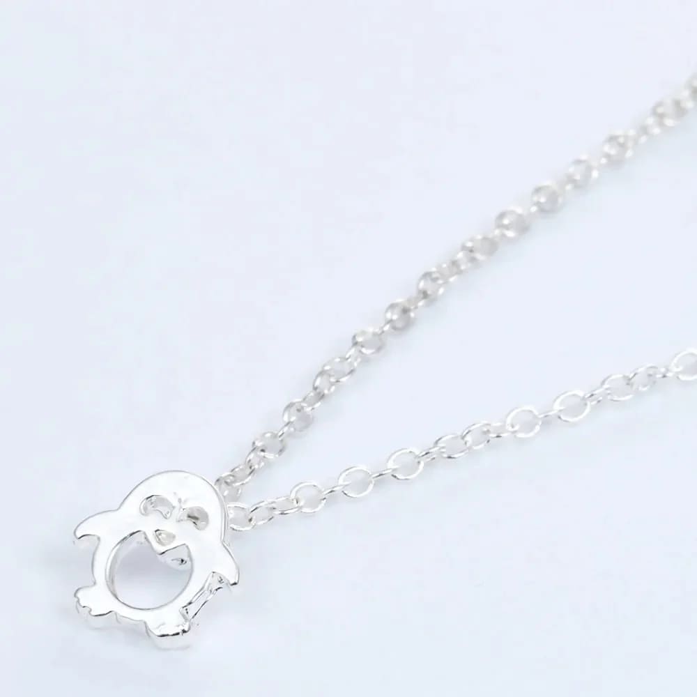 silver penguin necklace