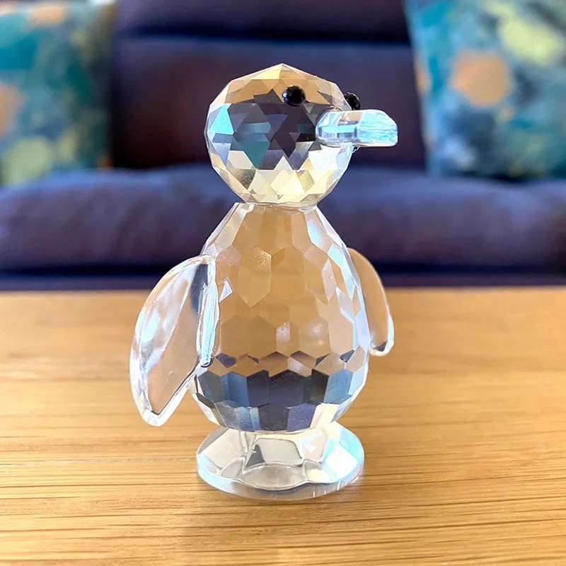 swarovski crystal penguin figurine - Glass
