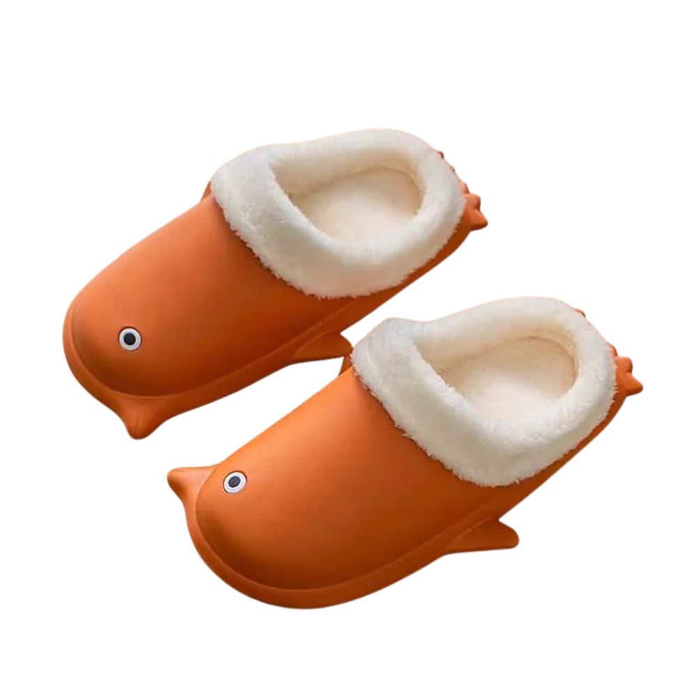 Warm penguin slippers
