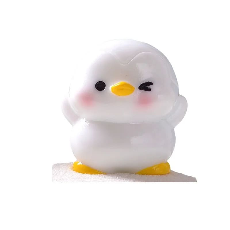 White penguin figurine